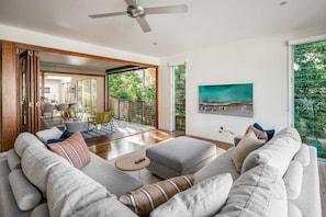 Sit back and relax in the spacious living room