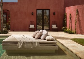 Fair weather days will mostly be spent poolside.