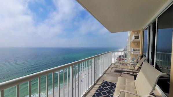 Private balcony.