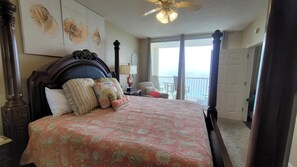 Gulf front master bedroom