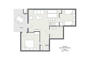 Room map Apartment Bartgeier