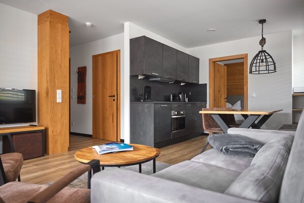 Living room apartment Bartgeier