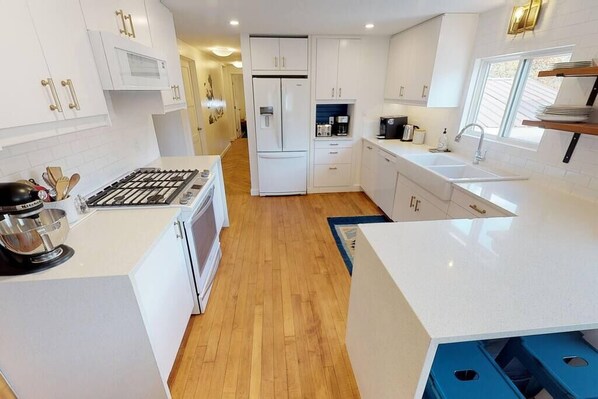 Beautiful and bright updated kitchen.