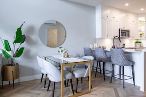 The dining room.