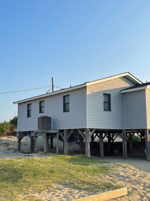 View of the back of the cottage.