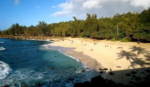 Experience the splendor of Waimea Bay Getaway, where you can indulge in the sandy shores and azure waters to your heart's content.