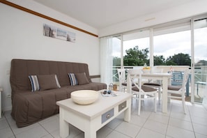 You will love to sit back and relax on the comfy sofa after a great day outside.