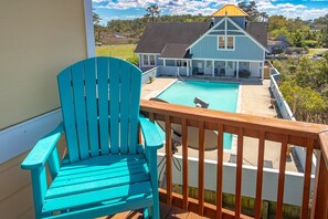 Spend some time out on the canalfront deck overlooking the Community Pool!