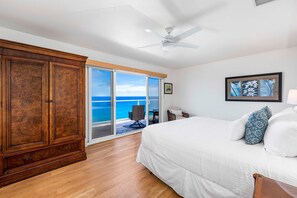 Each of the four bedrooms features its own oceanfront balcony,