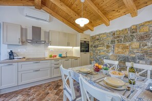 Kitchen and dining area