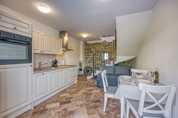 Kitchen and dining area