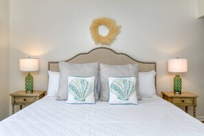 Coastal decor permeates the space, immersing you in Beach Time.