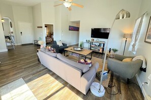 The home's open concept means you can cook, eat, or relax, and never feel left out.