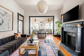 The living room allows for plenty of relaxation space for your group!