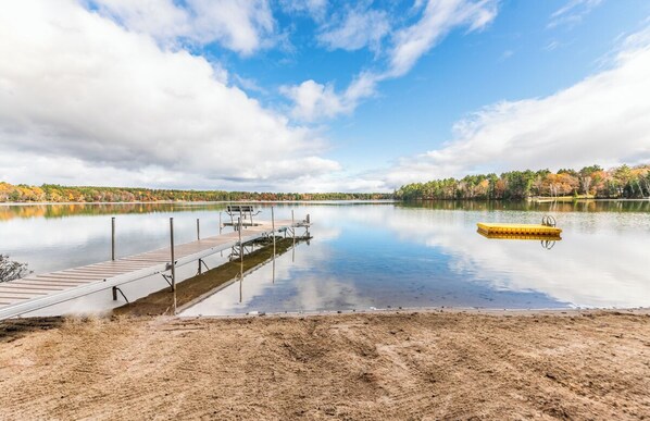 Swimmable, Sandy Beach right out the door!