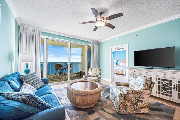 Gulf front living room
