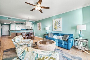 Gulf front living room