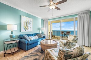 Gulf front living room