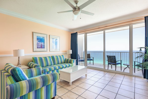 Gulf front living room