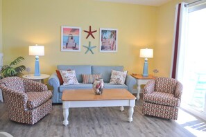 Gulf front living room