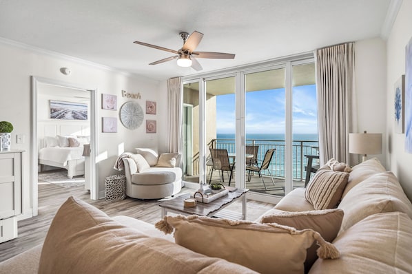 Gulf front living room