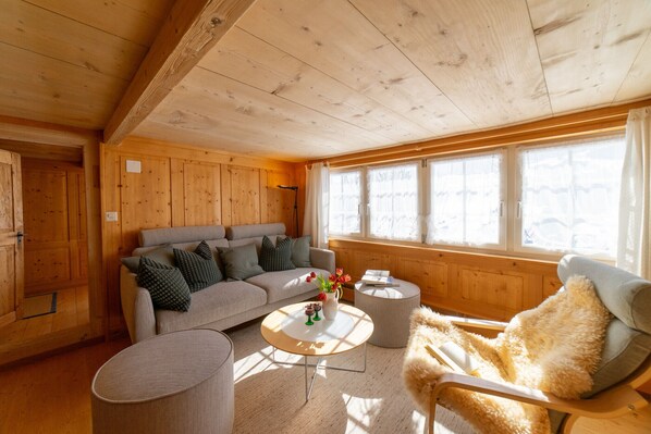 Cozy living area in the holiday home Nüssli