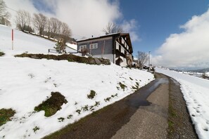 House with a view of the Alps