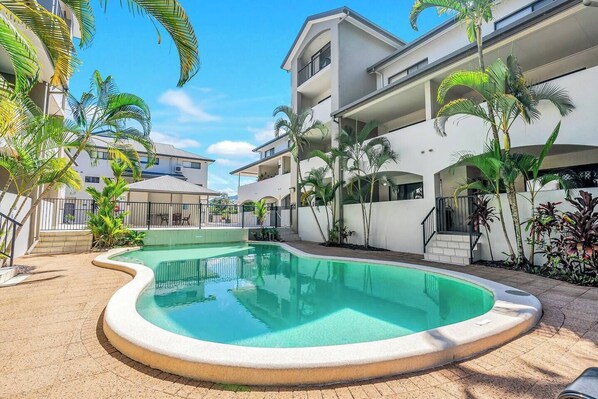 Have a great time and enjoy easy access to the pool directly from the apartment.