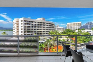 The private balcony is perfect for al fresco dining or simply relaxing with a drink as you watch the sunset.

