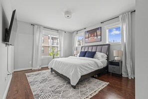 Sleep like royalty in our luxurious master bedroom with an adjustable bed that elevates your head and/or feet for the perfect night's rest.