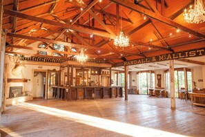 Interior of the main event barn