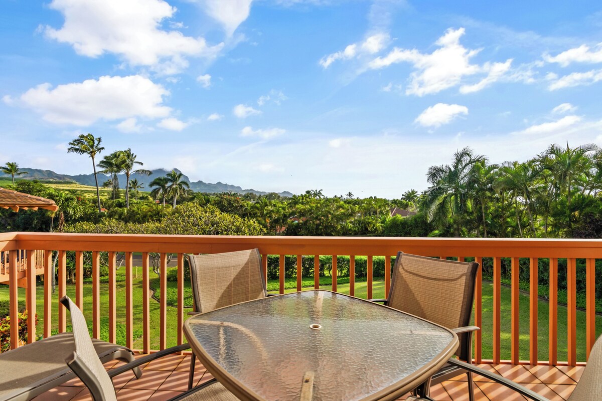 Poipu Kai Makanui 422 – Two-bedroom Garden View condo on the island of Kaua’i.