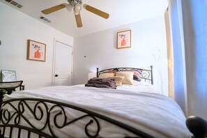 Your cozy bed is perfect for taking a nap!