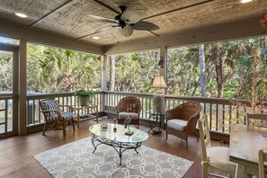 Screened Porch with Marsh View
