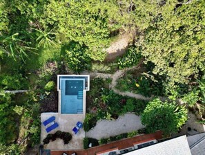 Private oasis on mountain top, by biological preserve. Lots of wild life.