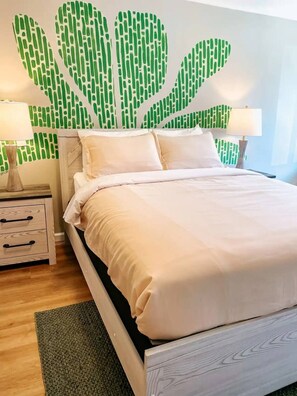 Waking up to sunshine in my cozy bedroom is the best way to start the day.