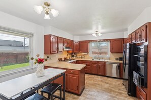 Indoors, Kitchen, Lamp, Hardwood, Floor