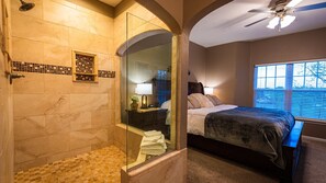 Master bedroom and bath.