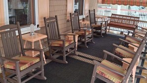 Front Porch with Rocking Chairs for Everyone