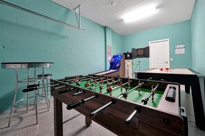Foosball available in the game room
