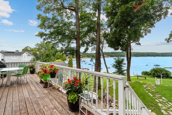 Step outside and take in the beautiful water views!
