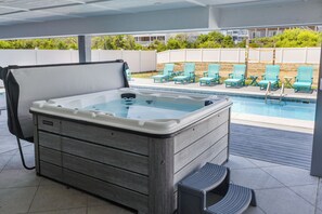 WH230: A Golden Opportunity | Hot Tub and Grill Area