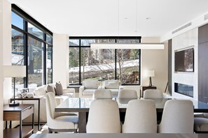 Enjoy the 8 seater dinning table right beside the living room ensuring everyone has enough space!