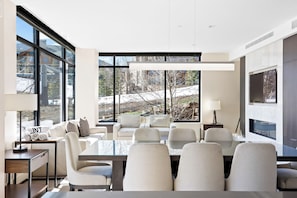 Enjoy the 8 seater dinning table right beside the living room ensuring everyone has enough space!