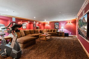 Powder Reflections ~ theater room on lower level