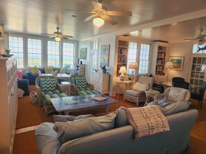 First Floor - Family Room Facing Beach