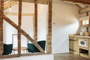Kitchen and living area