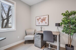 Private office - great for business travelers and longer-term stays