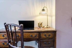 Antique dedicated workspace. 