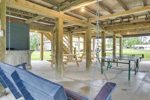 Covered Patio | Swinging Bench